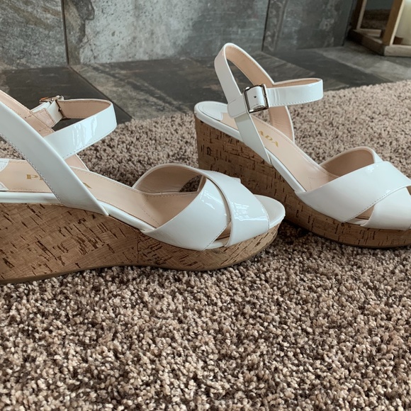 Prada Calzature Donna Wedge shoes sz 39.5 - Picture 7 of 7